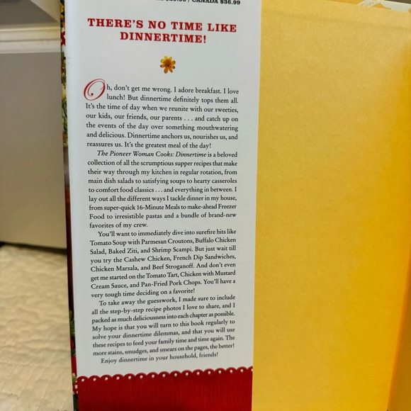 Pioneer Women Cooks Dinnertime Autographed Cookbook by Ree Drummond - Picture 3 of 8